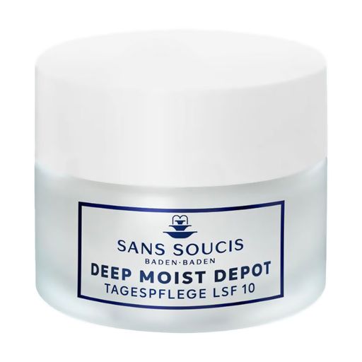Денний зволожувальний крем для обличчя Sans Soucis Deep Moist Depot Day Care, SPF 10, для нормальної та сухої шкіри, 50 мл