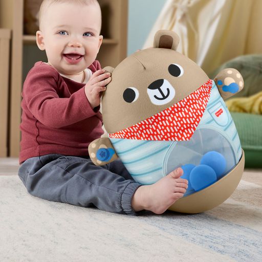 Іграшка Fisher-Price Ведмедик-неваляйко, 33 см, від 6 місяців (JLB83)