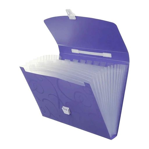 Папка - портфель Buromax A4/35мм, BAROCCO, violet (BM.3719-07) (1725538)