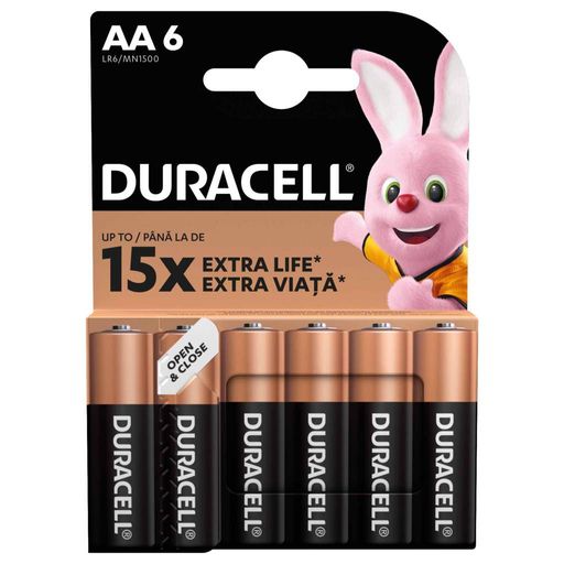 Батарейка Duracell AA лужні 6 шт. в упаковці (5007757) (1726238)