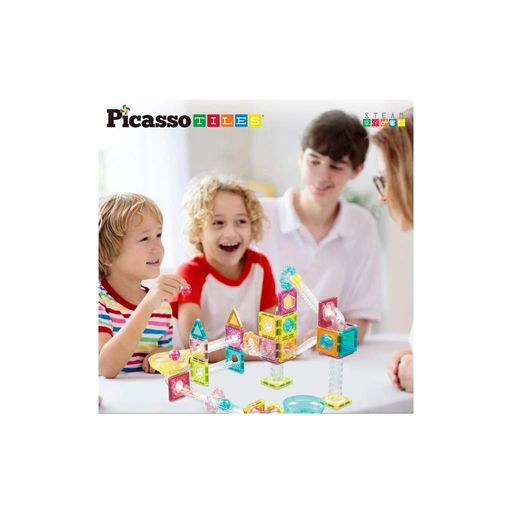 Конструктор Picasso магнитный Tiles Mini Diamond Marble Run Track Set 60 деталей (817338028299) (1727257)