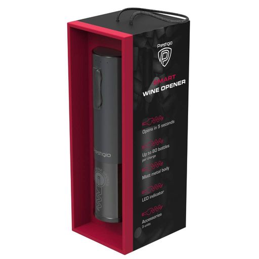 Винний набір Prestigio Bolsena Electric wine opener Black (PWO101BK_EN) (1727946)