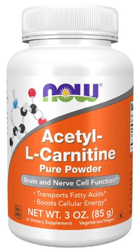 Комплекс Ацетил/Карнитин NOW Foods Acetyl-L-Carnitine powder 85 g /56 servings/ (1728107)