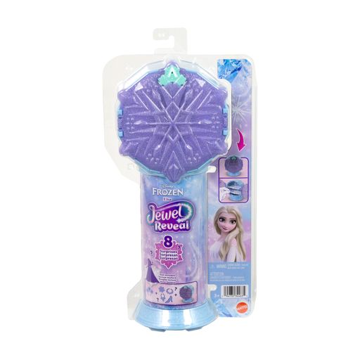 Детский игровой набор-сюрприз Disney Frozen Сияние самоцветов, с куклой Эльзы, от 4 лет, 8 сюрпризов (JJY36)