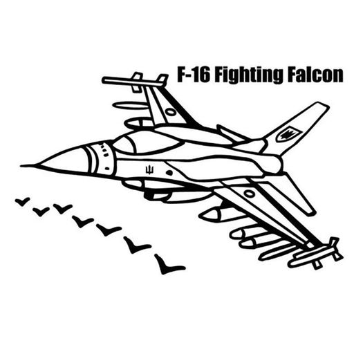 Картина-трафарет для розфарбовування піском А4 "F-16" Т-а4189 (1731231)
