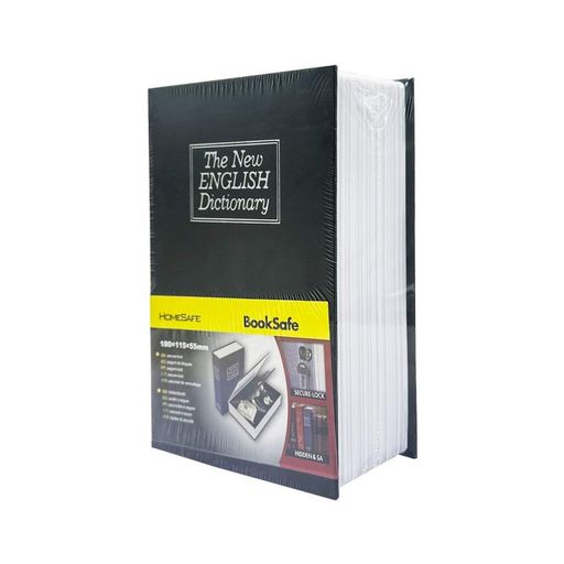 Сейф-книга с ключом для хранения KBS-801(Black) маленькая, 18х11,5х5,5 см (1731853)