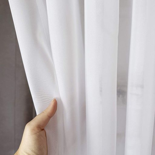 Кухонна тюлева фіранка арка Warm Window Home - шифонова з широким рослинним мереживом вкорочена 300х160 см, біла (1733894)