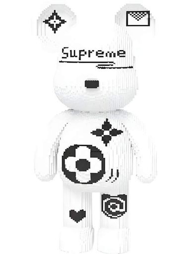 Конструктор No Brand DUZ Personality Stylish Teddy Bear Supreme 13936 деталей Різнокольоровий (2104619261) (1735141)