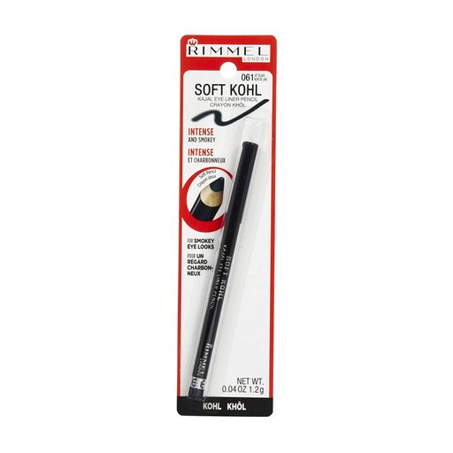 Карандаш для глаз Rimmel Soft Kohl Kajal Eye Pencil 061 Jet Black, 1.2 г