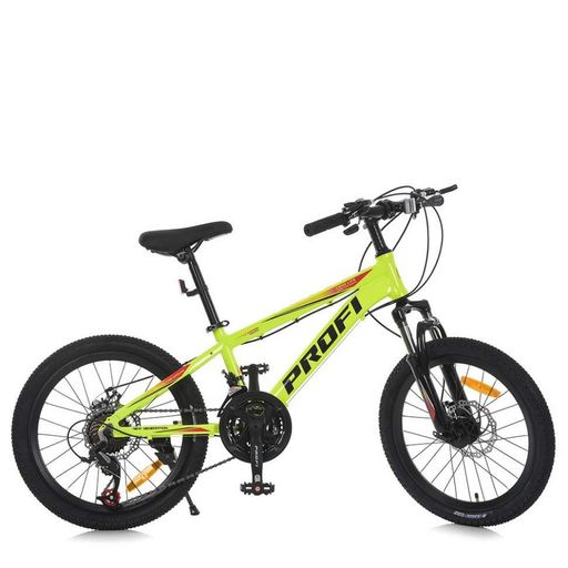 Велосипед подросковый MTB2001-4, 20 дюймов, салатовый Profi (20 дюйм) (1737079)
