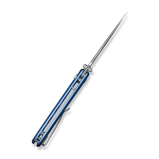 Ніж складаний туристичний Civivi Hyperpulse, (8.9 см) 14c28n / Aluminum синій (1739089)