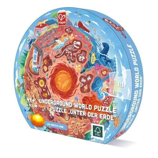 Пазл круглий Hape Підземний світ 36 ел. (E1637) (1739169)