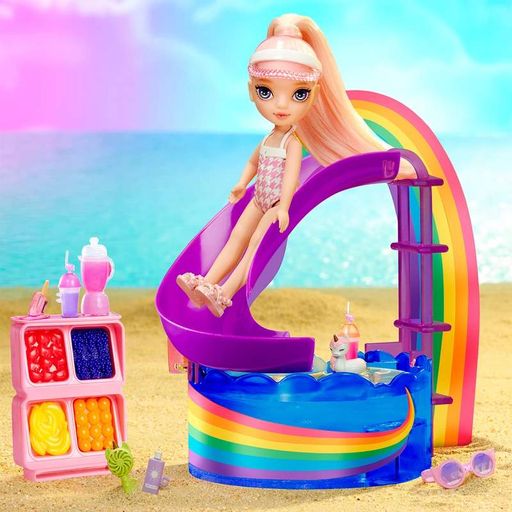 Ігровий набір з лялькою Rainbow High серії "Littles" – Веселкове Свято В Басейні (з аксес.) (1740359)