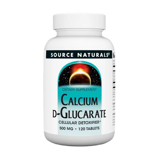 Кальций Д-глюкарат Source Naturals Calcium D-Glucarate, 500 мг, 120 таблеток