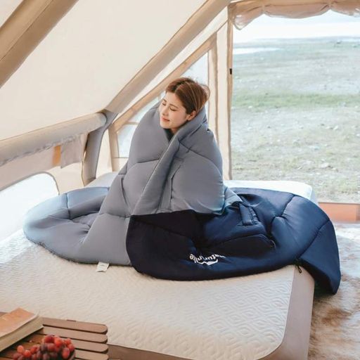 Спальник з капюшоном Naturehike Sunny Day Pl02 U450 Cnk2550ws028, (3,9°C), правий, коричнево-зелений (1741443)