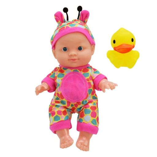 Дитяча Лялька-Пупс "Cute baby" Hx623-5/7 з іграшкою Рожевий (1742017)