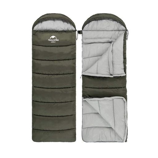 Спальник з капюшоном Naturehike U250 Nh20msd07, (6°C), правий, темно-зелений (1742151)