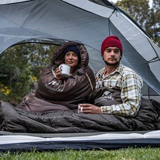 Спальник з капюшоном Naturehike U250 Nh20msd07, (6°C), правий, коричневий (1743347)