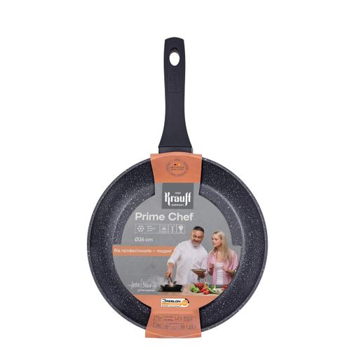 Набор сковородок 20см, 26см и сковороды WOK 28см Prime Chef + ПОДАРКИ: сумка шопер и набор кухонных досок (1745530)