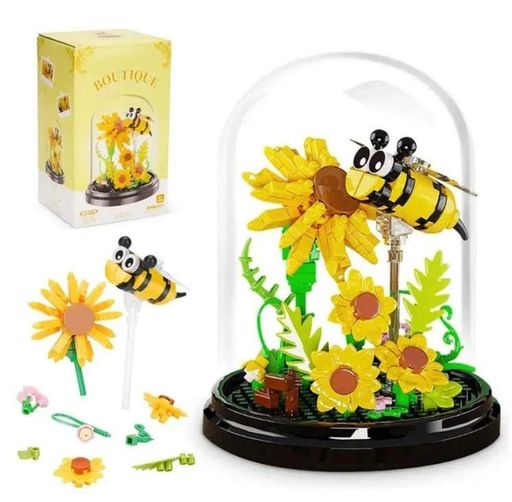 Конструктор No Brand Bee in the Flask Flower Beetles 253 деталі Різнокольоровий (2104619306) (1748156)