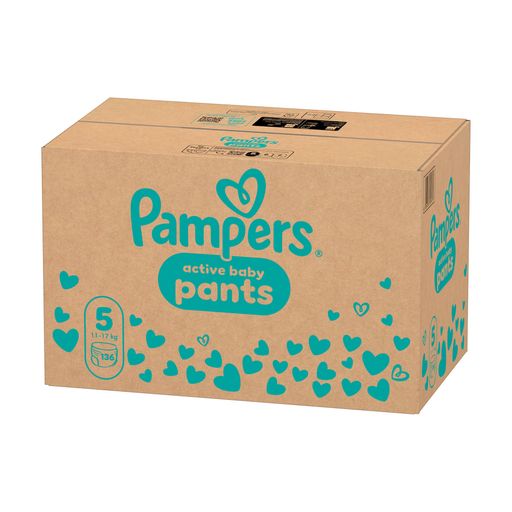 Уценка! Подгузники-трусики PAMPERS Active Baby Pants размер 5 (11-17 кг), 136 шт