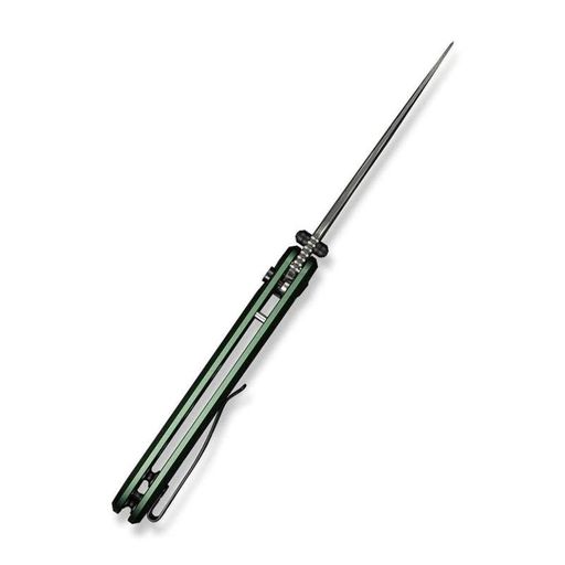 Ніж складаний туристичний Civivi Hyperpulse, (8.9 см) Damascus / Aluminum темно-зелений (1749845)