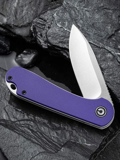 Ніж складаний кишеньковий Civivi Elementum, (7.5 см) D2 / G10 фіолетовий (1749849)