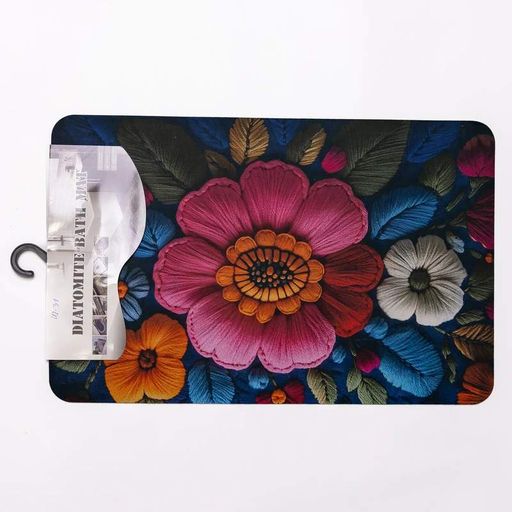 Килимок діатомітовий з 3D-ефектом Embroidered Bloomscape 38*58 см універсальний Hp-42-31 (1749866)