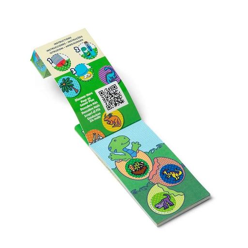 Melissa & Doug. Sticker Wow: Набір з мініблокноту та запасних наліпок для штампу «Динозаври» (1749876)
