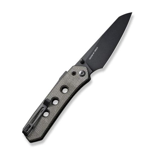 Ніж складаний туристичний Civivi Vision Fg, (8.9 см) Nitro-V / Micarta темно-сірий (1749900)