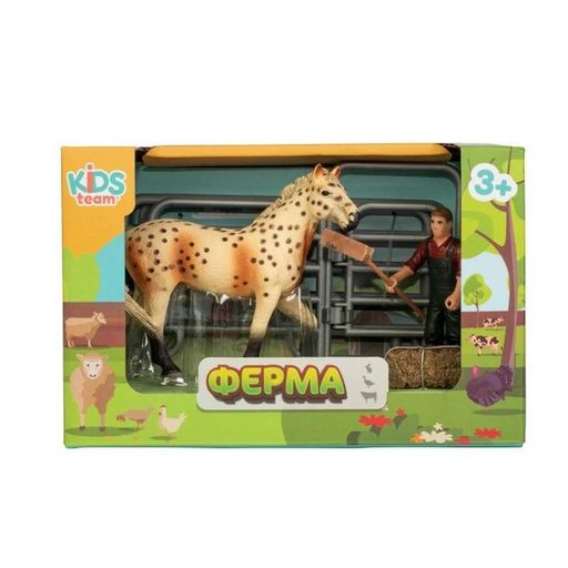 Дитячий іграшковий набір "Ферма" Q9899-x3_1 кінь з парканом (1749910)