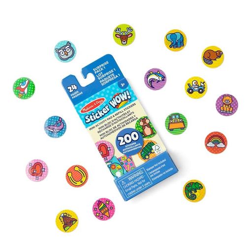 Melissa & Doug. Sticker Wow: Набір з мініблокноту та запасних наліпок для штампу «Сюрприз» (1749914)