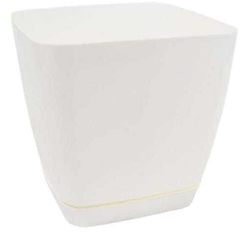 Горщик для квітів Toscana Kwadro-19 5 л білий Form-Plastic (1751092)