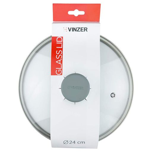 Крышка VINZER стеклянная 24 см (50527) (1752096)