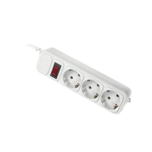 Фільтр мережевий 3 розетки 4,5 м з вимикачем сірий SPM3-G-15G Maxxter (1753423)