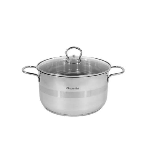 Каструля нержавіюча сталь 5,5л 24*13,5см 5415 KAMILLE (1754064)