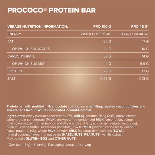 Батончик IronMaxx Prococo, 48 г