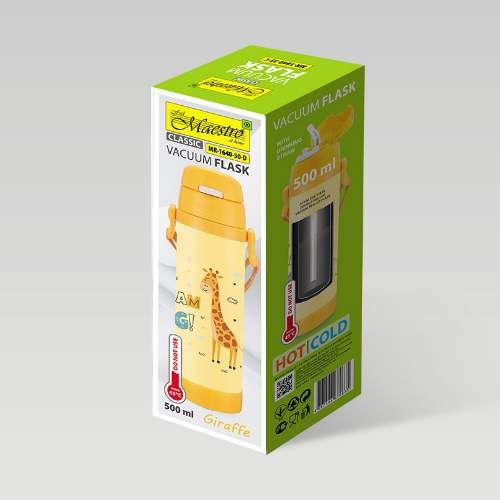 Термос дитячий 500мл з силіконовою трубкою Giraffe Maestro MR-1640-50-D (1754675)