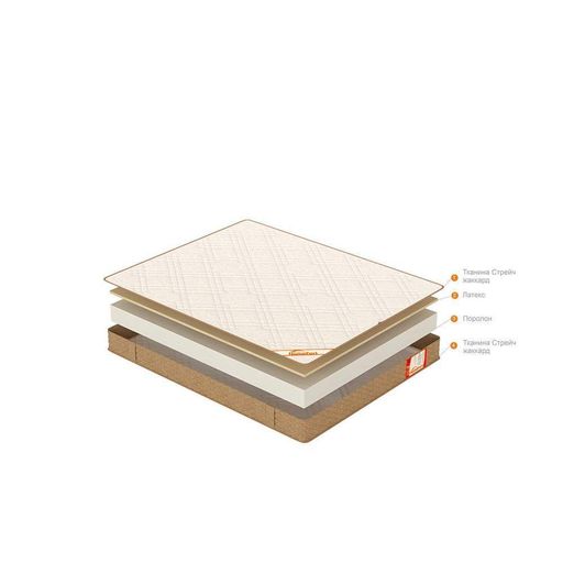 Матрац ортопедичний Homefort Foam Latex 140х190 см Білий (8055838) (1755005)