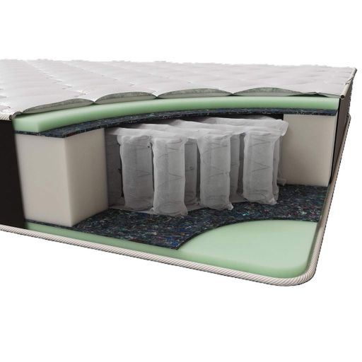Матрац ортопедичний Homefort Accent 120х200 см Білий (34954258) (1755028)