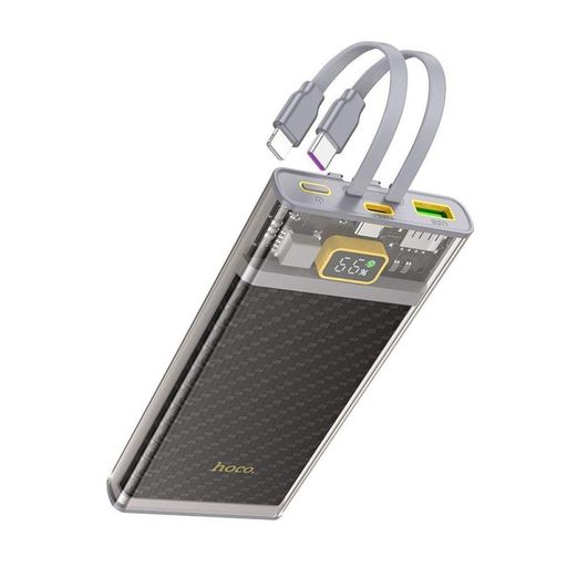 Внешний аккумулятор HOCO J104 Discovery edition 22.5W fully compatible power bank with cable(10000mAh) Gray (1756022)