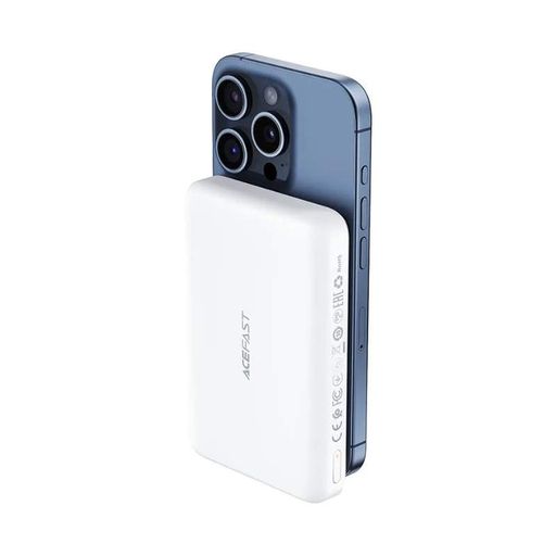 Зовнішній акумулятор ACEFAST M26-10000 PD20W magnetic fast wireless charging power bank White (1756061)