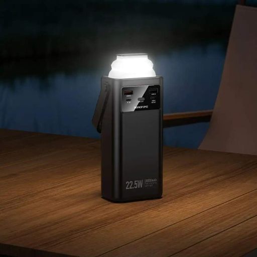Зовнішній акумулятор BOROFONE BJ65 High 22.5W+PD20W+four-cables power bank(30000mAh) Black (1756078)