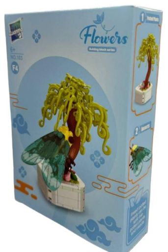 Конструктор No Brand Palm & Cicada Bonsai 186 деталей Різнокольоровий (2104619339) (1757082)