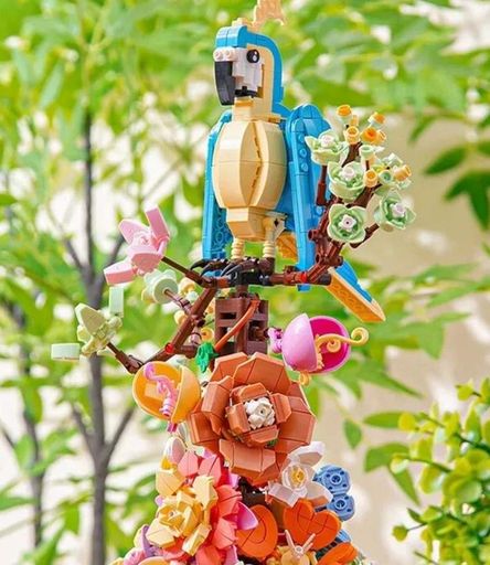Конструктор No Brand Floral Пташиний сад 1162 деталі Різнокольоровий (2104619352) (1757095)
