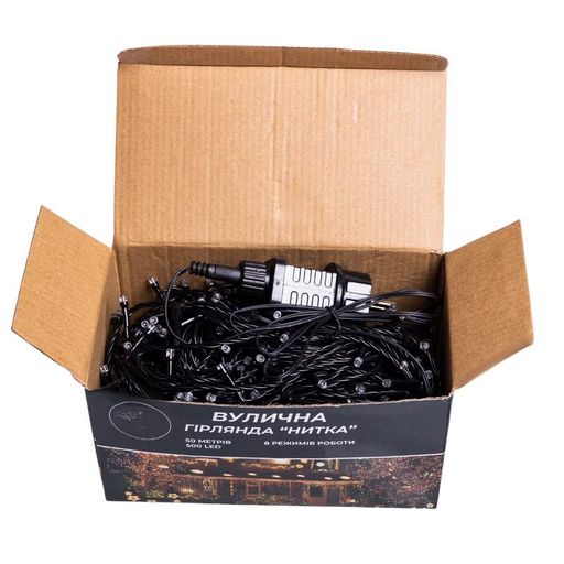 Гірлянда Різдвяна фея вулична 50 (м) 500 Led чорний провід Синій Cf500l50mbbl (1757735)
