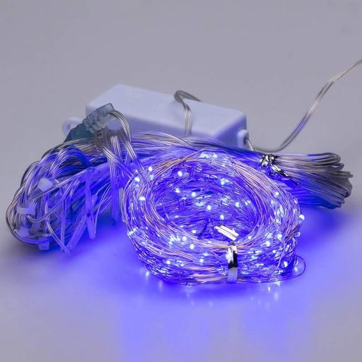 Гірлянда штора світлодіодна GarlandoPro Роса 200led 3х2м 10 ліній 8 режимів гірлянда крапля роси Синій 173302bl (1759941)