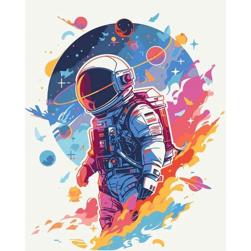 Картина за номерами "Космічний дослідник" 16511-ac 40х50 см (1759977)