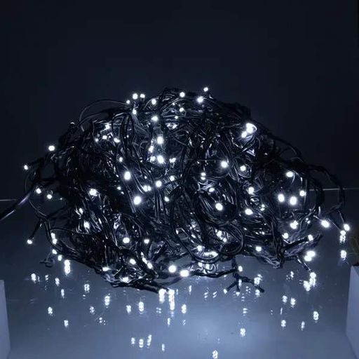 Вулична гірлянда Бахрома 25 м 405 Led чорний провід Білий 25mbw (1760281)