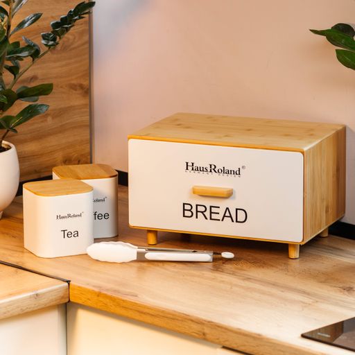 Набор для хранения продуктов Haus Roland 4 штуки из бамбука, белый Yiwu HP33534 (1760628)